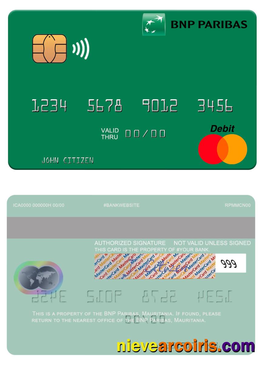 Mauritania BNP Paribas mastercard